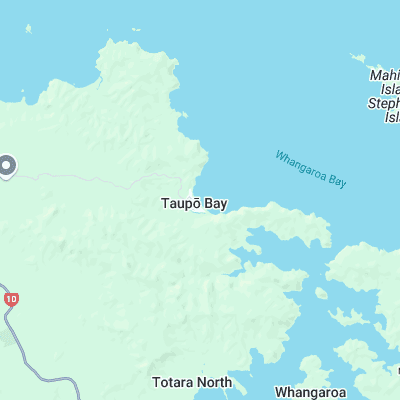 Taupo Bay surf map