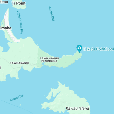 Tawharanui surf map