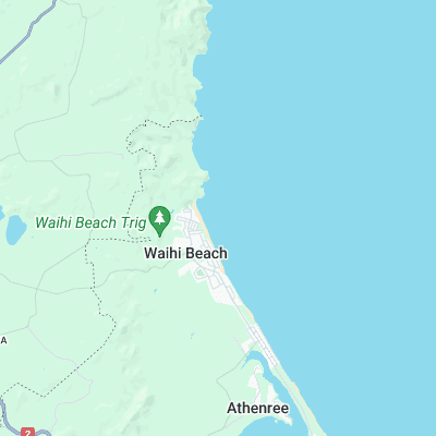 Waihi Beach surf map