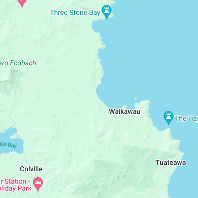 Waikawau Bay surf map