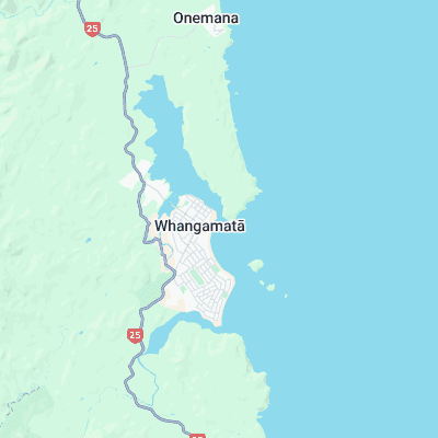 Whangamata Bar surf map