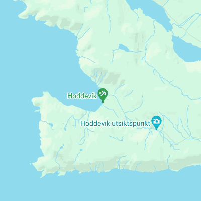 Hoddevika surf map