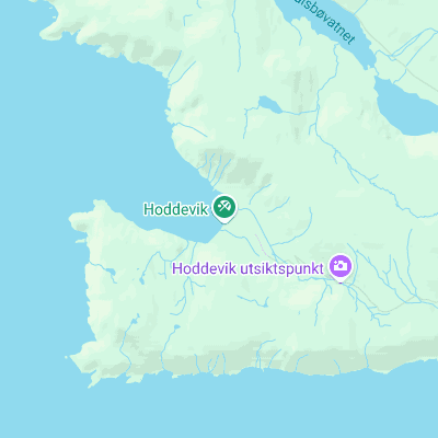 Hoddevika surf map