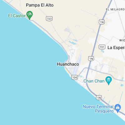 Huanchaco surf map