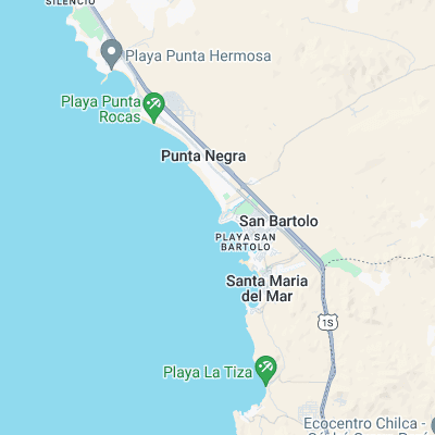 Pena Rosa surf map
