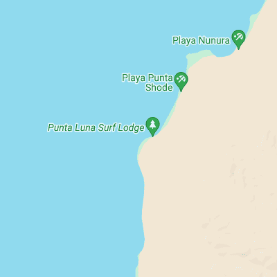 Punta Faro surf map