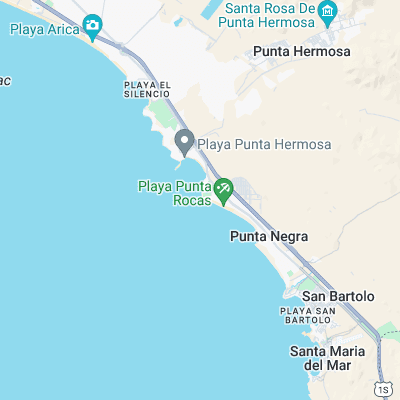Punta Rocas surf map