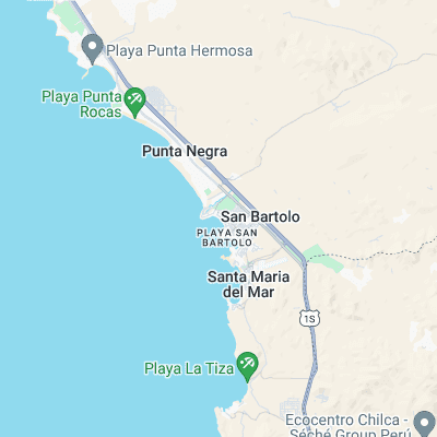 San Bartolo surf map