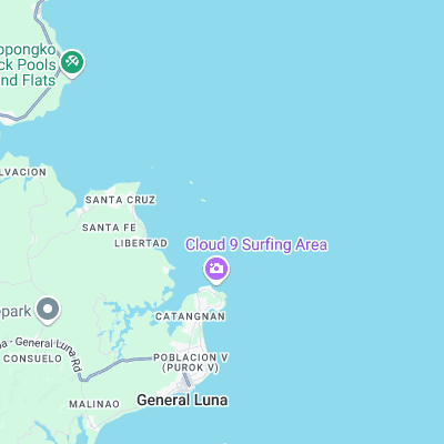 Pancit Reef surf map