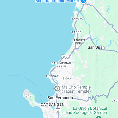 San Juan surf map