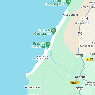 Amoreira surf map