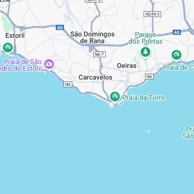 Carcavelos surf map