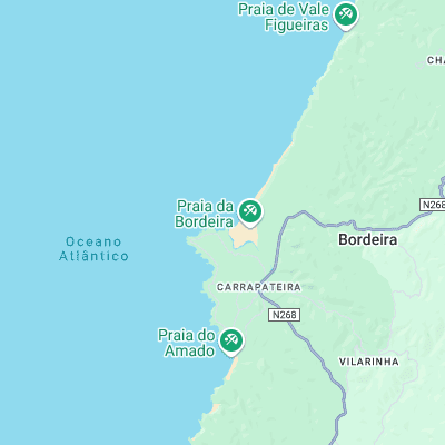 Carrapateira surf map