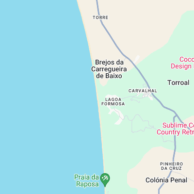 Carvalhal surf map