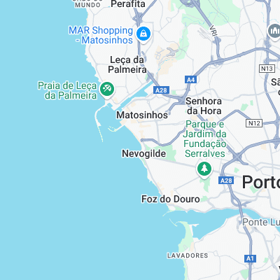 Matosinhos surf map