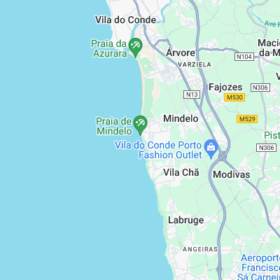 Mindelo surf map