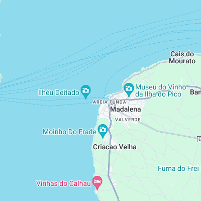 Mosteiros surf map