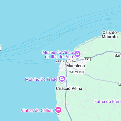 Mosteiros surf map