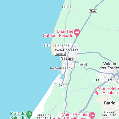 Nazare surf map