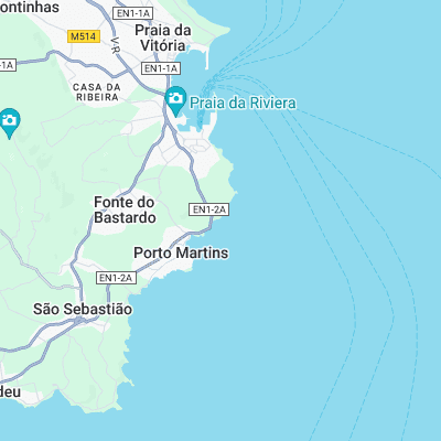 Ponta Negra surf map