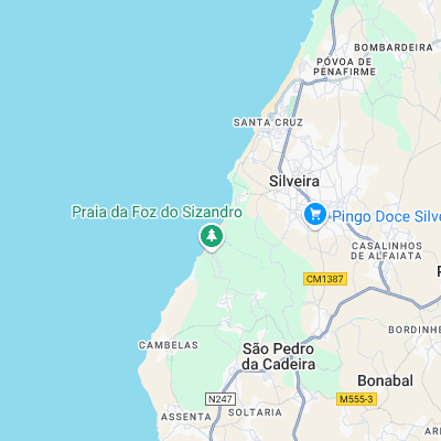 Praia Azul surf map