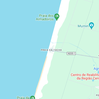 Praia da Tocha surf map