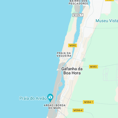 Praia da Vagueira surf map