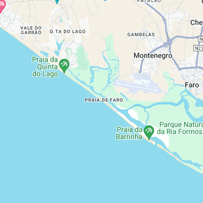 Praia de Faro surf map