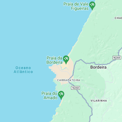 Praia do Bordeira surf map