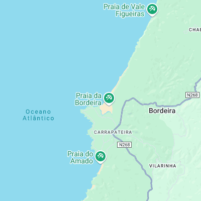 Praia do Bordeira surf map