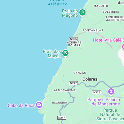 Praia Pequena surf map