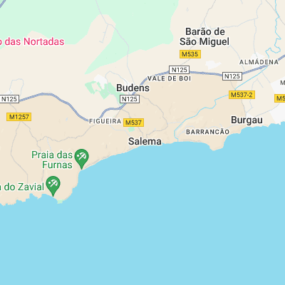 Salema surf map