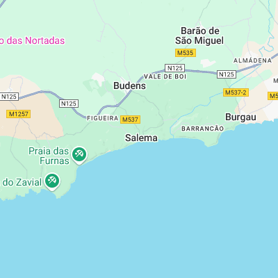 Salema surf map