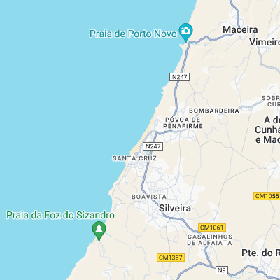 Santa Cruz surf map