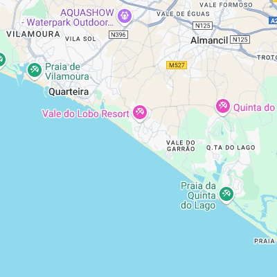 Vale do Lobo surf map