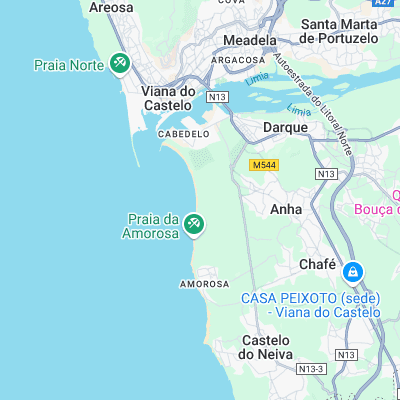 Viana do Castelo surf map