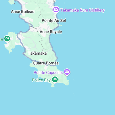 Anse Bourgainville surf map