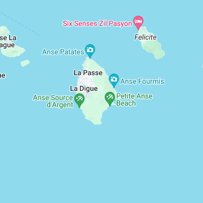 Grand Anse surf map