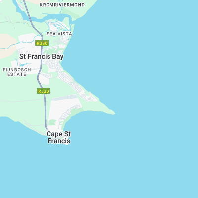 Cape Saint Francis surf map
