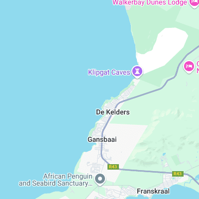 De Kelders surf map