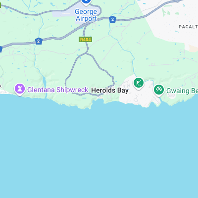 Harolds Bay surf map