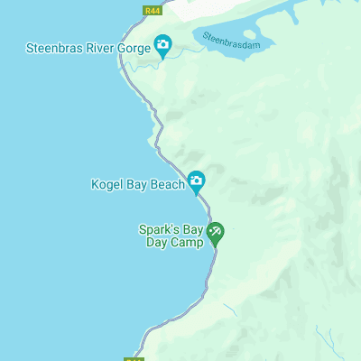 Koeelbay (Main Beach) surf map