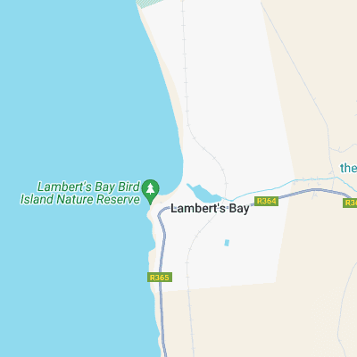 Lamberts Bay surf map