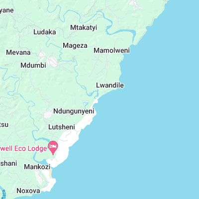 Mdumbi surf map