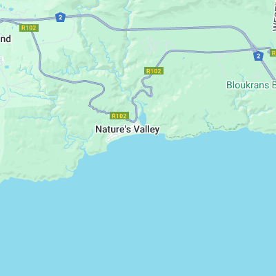 Nature's Valley surf map