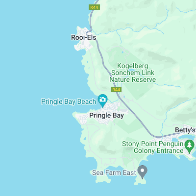 Pringle Bay surf map