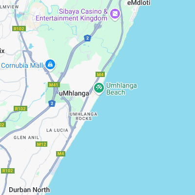 Umalanga Rocks surf map
