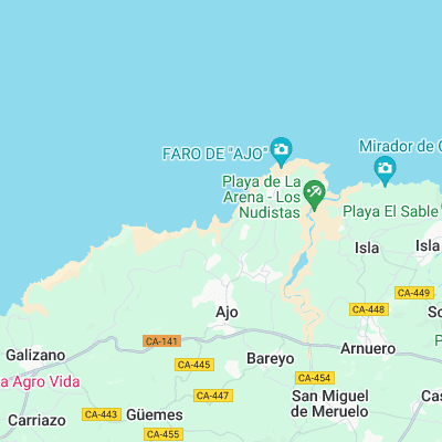 Ajo surf map