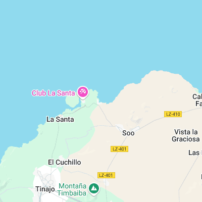 Caleta de Caballo Right surf map