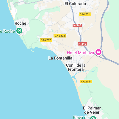 Conil surf map